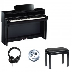 YAMAHA CLAVINOVA CLP 775 PACK NOIR BRILLANT