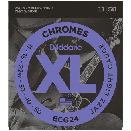 D'ADDARIO XL CORDES ELECTRIQUES FILET PLAT 11-50