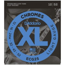 D'ADDARIO XL CORDES ELECTRIQUES FILET PLAT 12-52