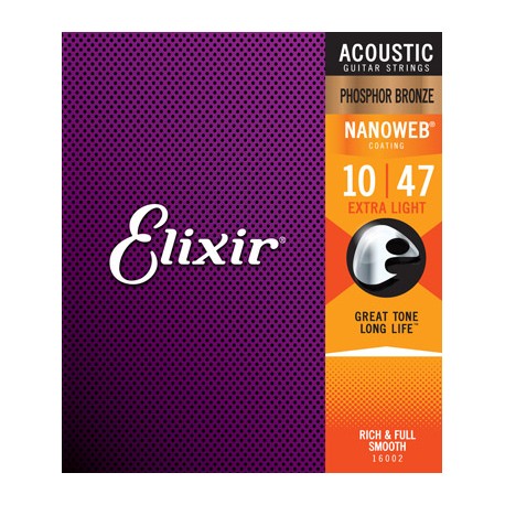 ELIXIR CORDES ACOUSTIQUES NANOWEB 10-47