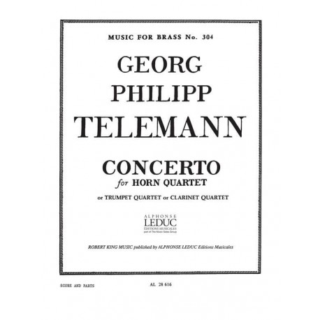 TELEMANN Concerto Georg Philipp Telemann Robert King Music For Brass N° 304