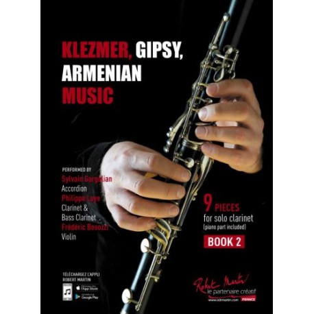 KLEZMER, GIPSY, ARMENIAN MUSIC CLARINETTE BOOK 2
