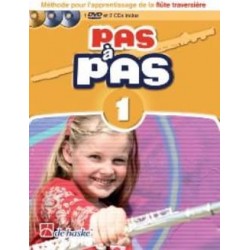 Pas à Pas Flute Volume 1 + Dvd + 2 CD methode flute traversiere