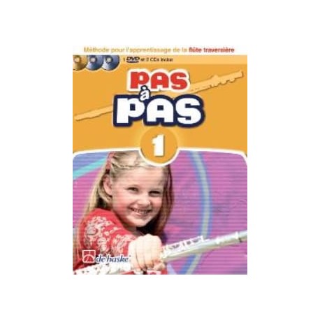 Pas à Pas Flute Volume 1 + Dvd + 2 CD methode flute traversiere