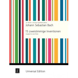 BACH 15 Zweistimmige Inventionen - 2 Flöten