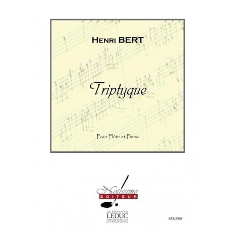 BERT HENRI TRIPTYQUE FLUTE ET PIANO