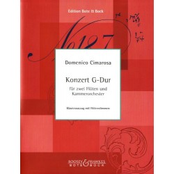 CIMAROSA DOMENICO - CONCERTO G MAJOR - 2 FLUTES AND PIANO