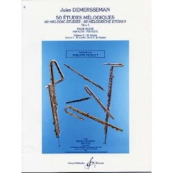 DEMERSSEMAN 50 ETUDES MELODIQUES VOL2 POUR FLUTE