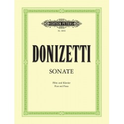 DONIZETTI Sonate en Do Majeur flute et piano