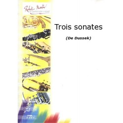 dussek 3 sonates pour le piano forte acpg flute ou violon