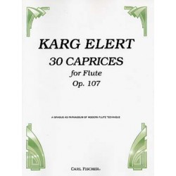KARG-ELERT Siegfrid 30 Caprices op. 107 Auteur