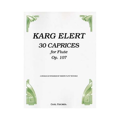 KARG-ELERT Siegfrid 30 Caprices op. 107 Auteur