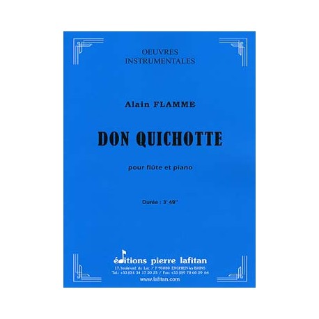 FLAMME DON QUICHOTTE FLUTE ET PIANO