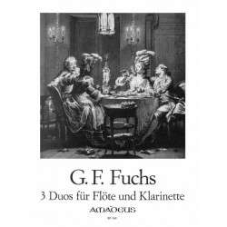 FUCHS 3 DUOS FLUTE ET CLARINETTE