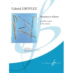 Gabriel Grovlez Romance et Scherzo Partition - Flûte et Piano