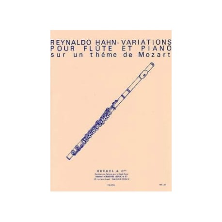 Reynaldo Hahn Variations pour flûte et piano