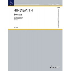 HINDEMITH Sonate pour Flûte 1936 Partition - Flûte et Piano