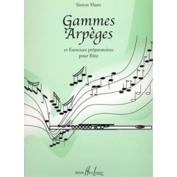 simon Hunt Gammes et Arpèges flute et piano