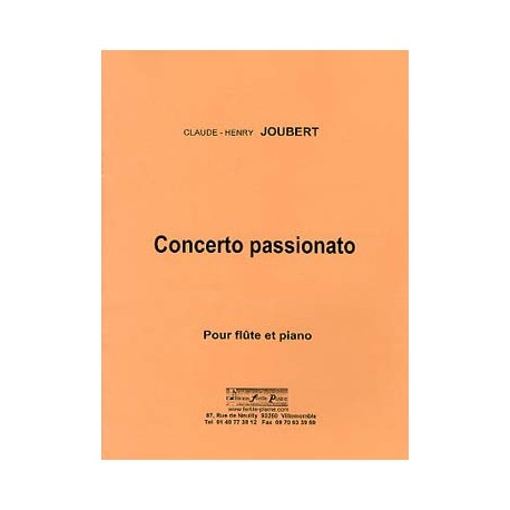 joubert concerto passionato flute et piano