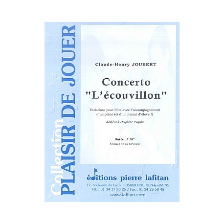 joubert concerto l ecouvillon pour flute et piano