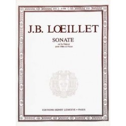 LOEILLET SONATE FA MAJEUR FLUTE ET PIANO