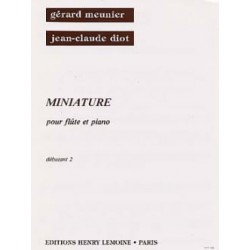 Meunier Gérard / Diot Jean-Claude Miniature flute et piano
