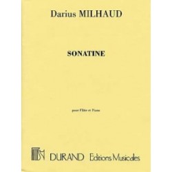 MILHAUD Sonatine - Flûte piano