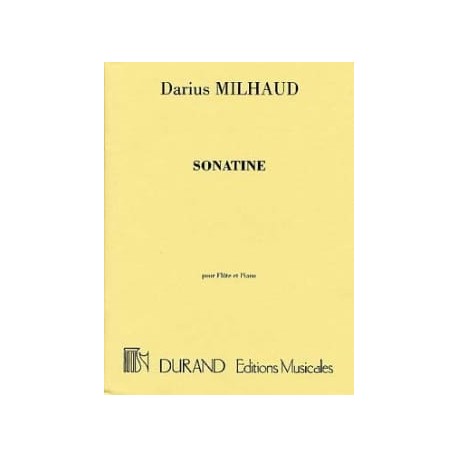 MILHAUD Sonatine - Flûte piano