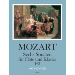 MOZART 6 Sonates pour Flûte et Piano - Volume 1 : Sonatas 1-3