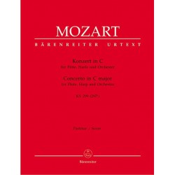 MOZART Konzert für Flöte, Harfe C-Dur KV 299 - Partitur