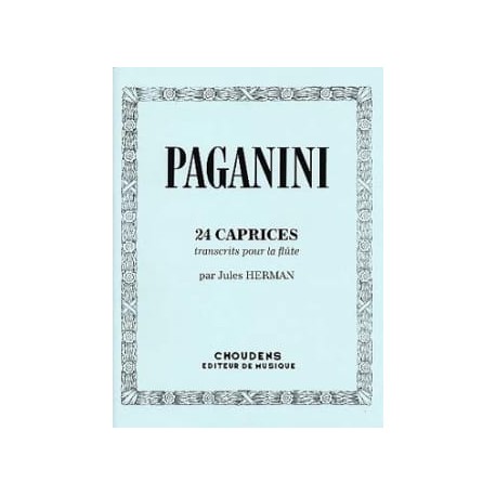 PAGANINI 24 Caprices pour flute