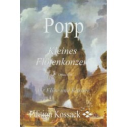 Wilhelm Popp Kleines Flötenkonzert Opus 438 flute et piano