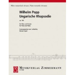 Wilhelm Popp Rhapsodie Hongroise Op. 385 flute et piano