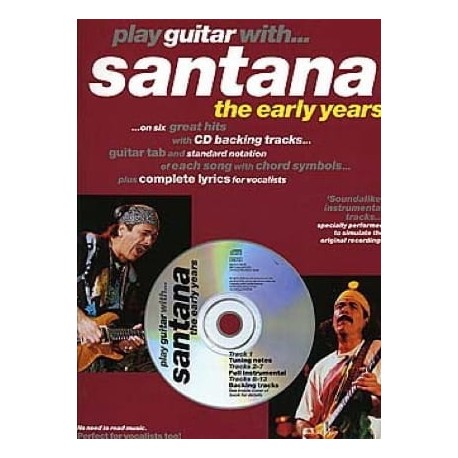 Play Guitar With... Santana - The Early Years~ Morceaux d'Accompagnement (Tablature Guitare (Symboles d'Accords))