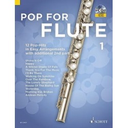 Pop For Flute - Volume 1 AVEC AUDIO EN TELECHARGEMENT 1 ou 2 Flûtes Traversières