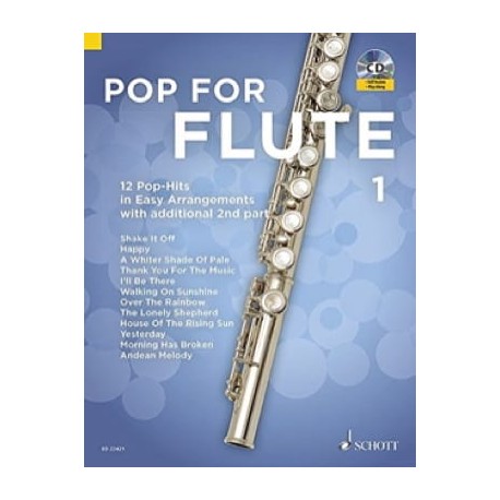 Pop For Flute - Volume 1 AVEC AUDIO EN TELECHARGEMENT 1 ou 2 Flûtes Traversières