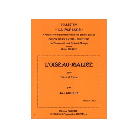 Jean Sichler L'oiseau-malice flute et piano