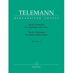 TELEMANN 12 Fantaisies pour Flute Seule