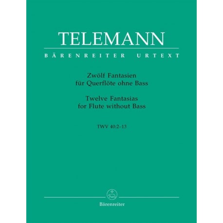 TELEMANN 12 Fantaisies pour Flute Seule