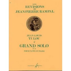 Jean-Louis Tulou 5ème Grand Solo Op. 79 flute et piano