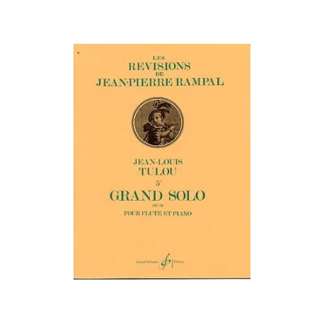 Jean-Louis Tulou 5ème Grand Solo Op. 79 flute et piano