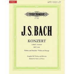 BACH J.S CONCERTO LA MINEUR BWV1041 VIOLON ET PIANO