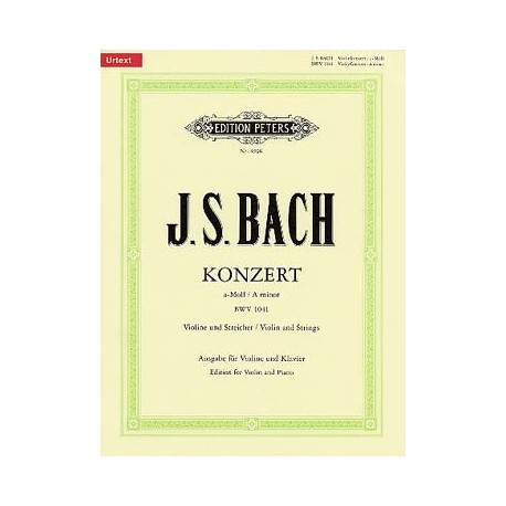 BACH J.S CONCERTO LA MINEUR BWV1041 VIOLON ET PIANO