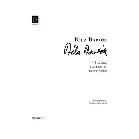 BARTOK 44 Duos Volume 2 - 26-44