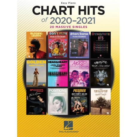 CHART HITS 2020-2021 EASY PIANO