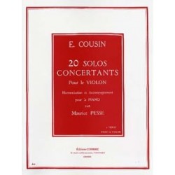 Emile Cousin 20 Solos Concertants - Série 1 1 à 10 violon et piano