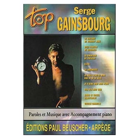 Top Gainsbourg ~ Songbook d'Artiste (Paroles Seulement/Tous Les Instruments)
