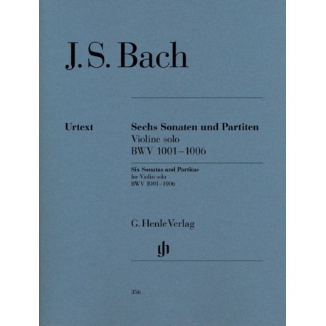 BACH Sonates et Partitas BWV 1001-1006 pour Violon solo