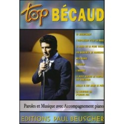 Top Bécaud~ Songbook dArtiste (Piano, Chant et Guitare)