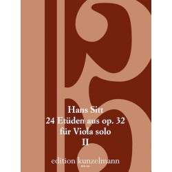 Hans Sitt 24 Etüden aus op. 32 - Heft 2 - Viola